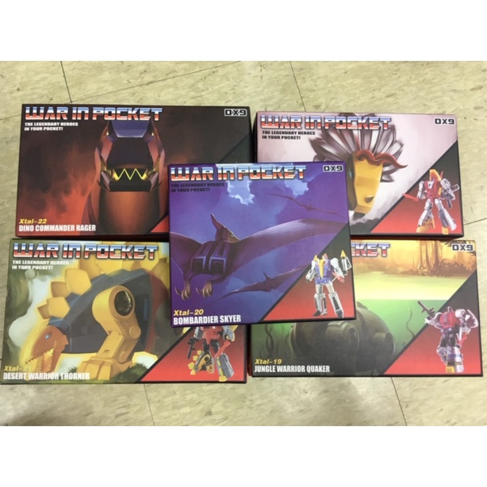 DX9  War in Pocket - Dinobot Set of 5  