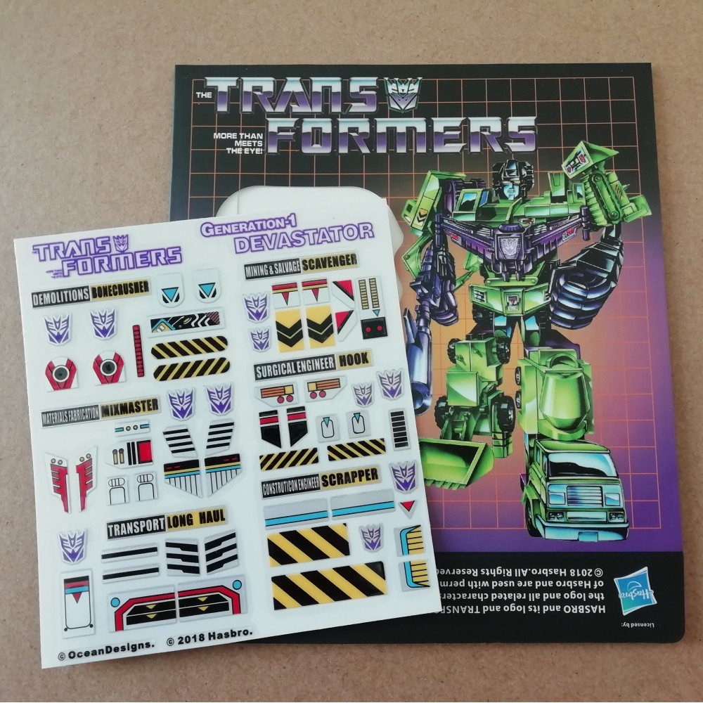 Transformers G1 Devastator Sticker 