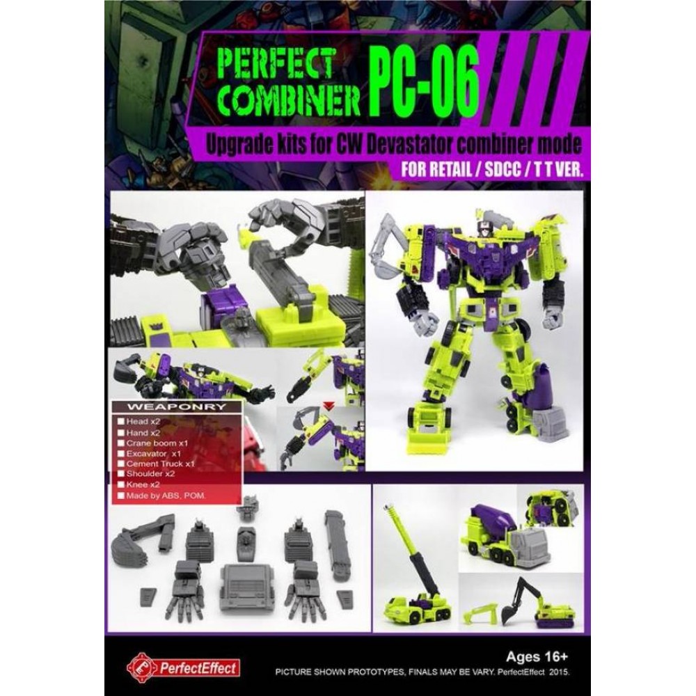 Transformers PE PERFECT EFFECT PC-07 PERFECT COMBINER UPGRADE SET KIT 