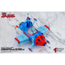 Action toys  West Saga Starzinger Die-cast Vehicle Starcopper with Sa Jogo Set