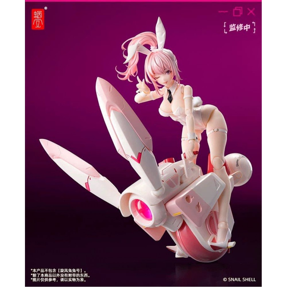 Snail Shell Bunny Girl Aileen + Cyclone  Motorcycle + foot  1/12 Scale 