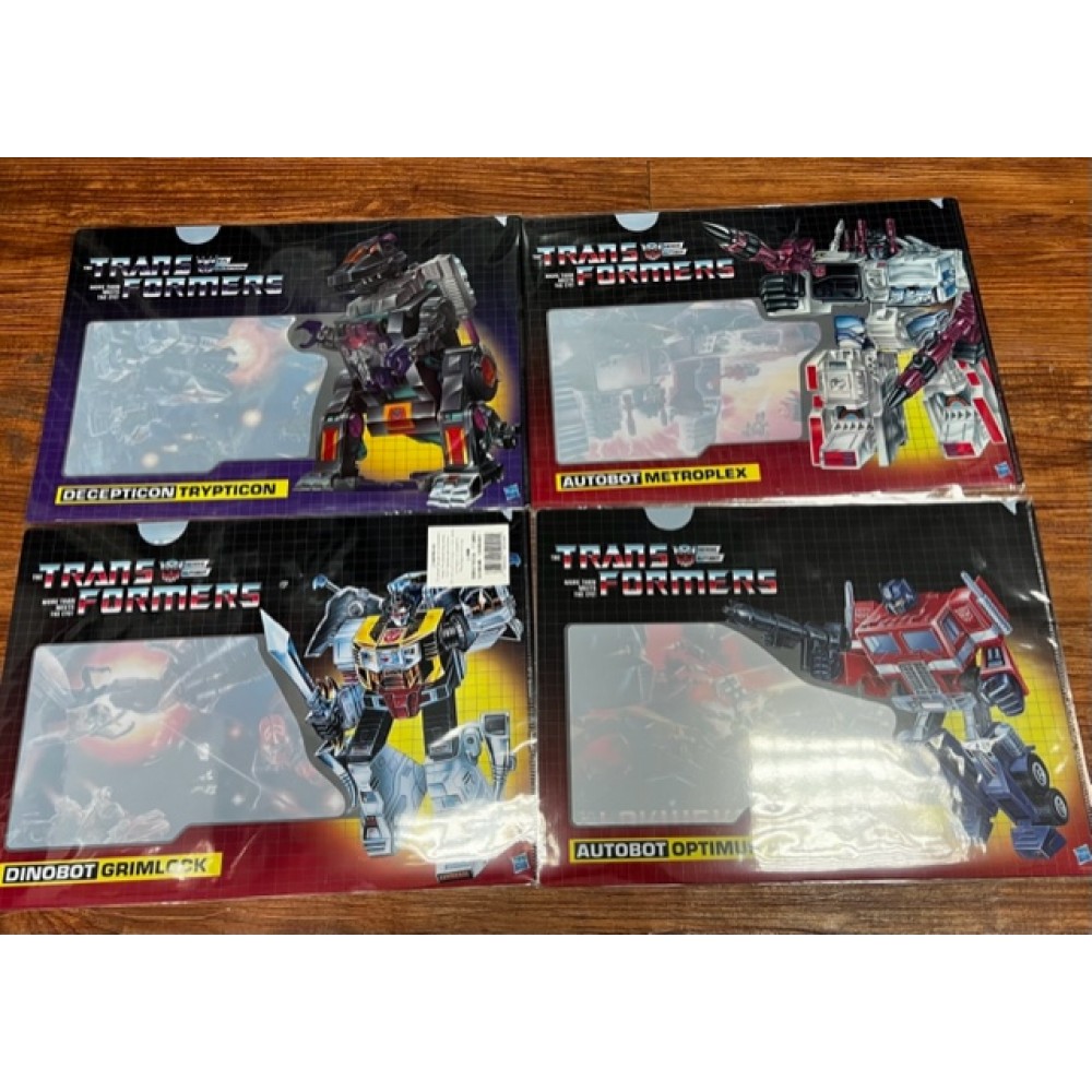 Transformers 40th Anniversary A4 size Folder  set 0f 4