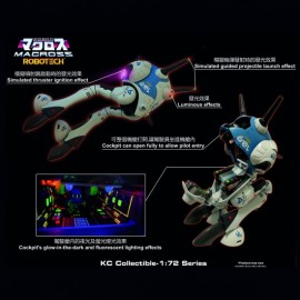 KITZ CONCEPT  1/72 Macross  ROBOTECH ZENTRADI ARTILLERY BATTLEPOD Type B  (No Pilot)