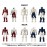 Diaclone DA-107 Dia-Nauts and Female Member Version 2.0   Set of 5 