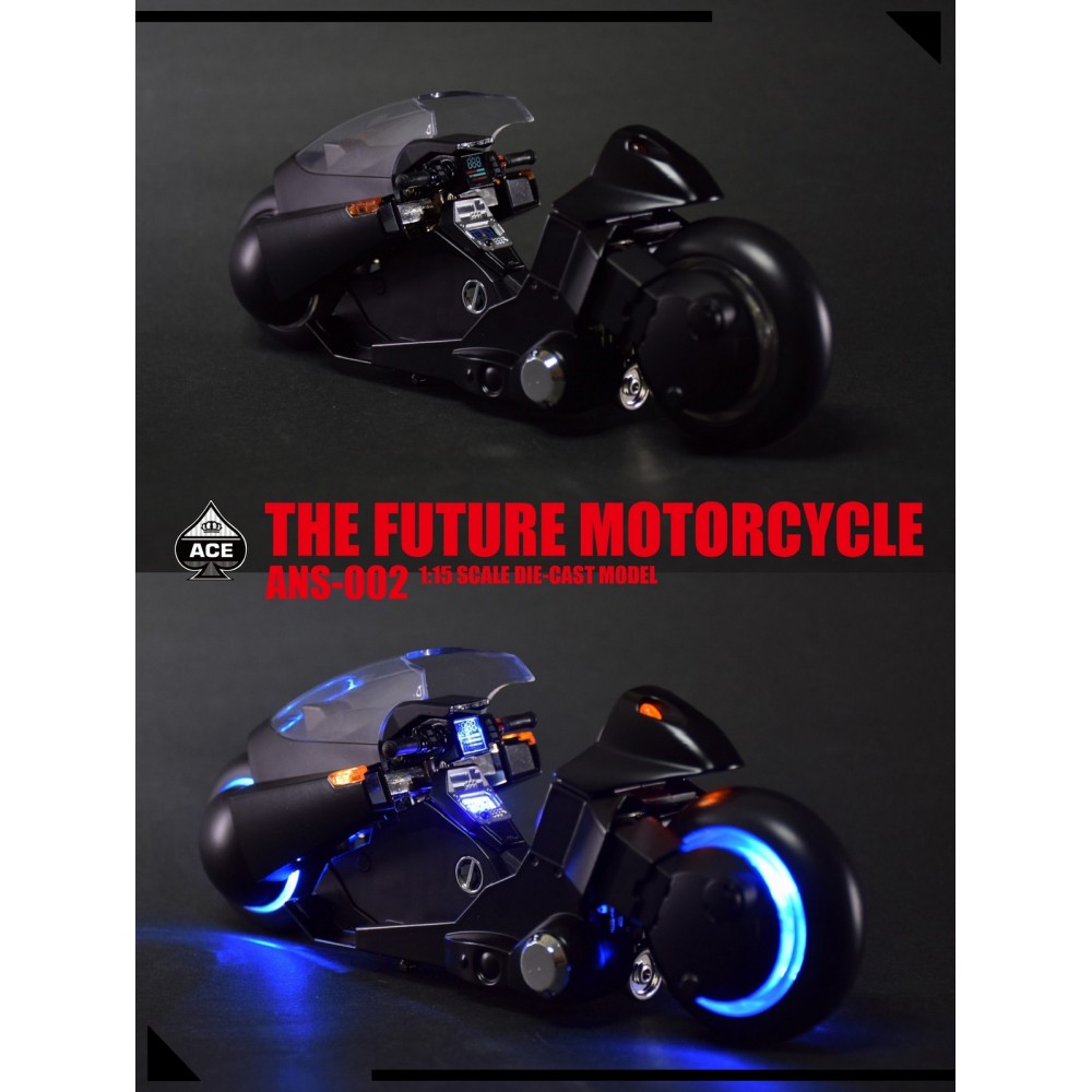 Ace Toyz 1/15 The Future Motorcycle + Biker (Black Ver)