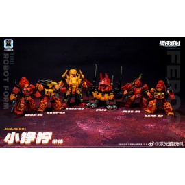 JiGuangMao toy Steel Kiddy Party JGM-SKP01 Mini-Ferocy Predaking  Set of 5