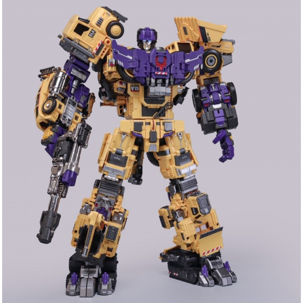 Mecha Invasion Giant Legion Combiner Set of 6  Yellow Version 