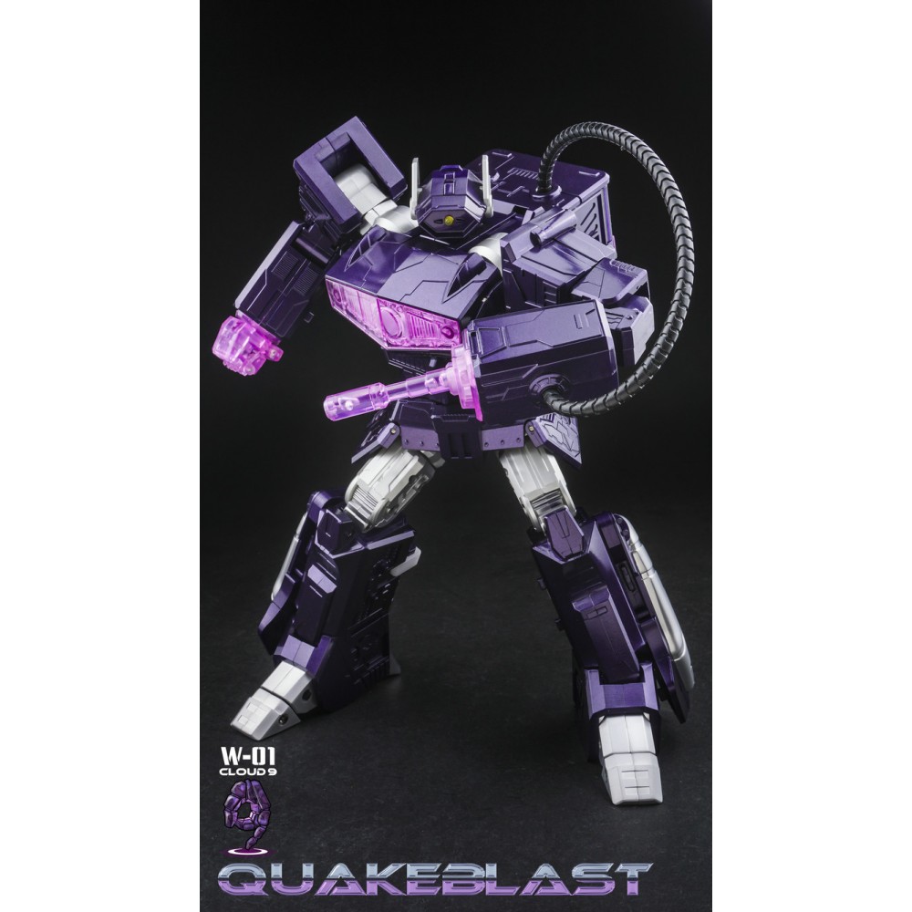 Cloud 9 Toy Transformers W-01 QuakeBlast Shockwave Figure In Stock Clear ver. 