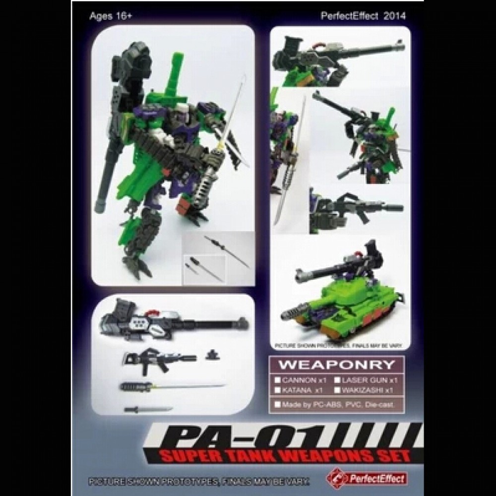 Perfect Effect PA-01 Super Tank Weapons Set